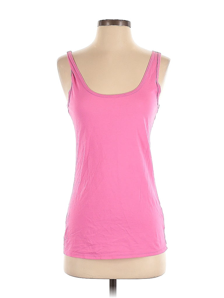 Lilly Pulitzer 100 Cotton Solid Pink Tank Top Size M 61 Off Thredup