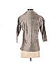 Isda & Co 100% Silk Brocade Gray Long Sleeve Blouse Size S - photo 2