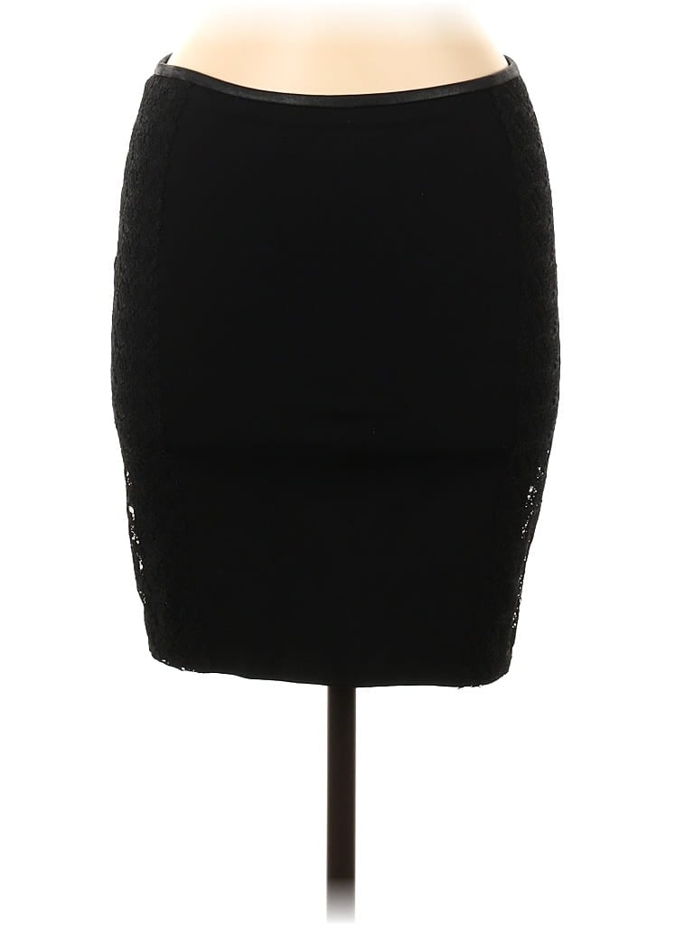 Pre-owned Zara Basic Casual Skirt In Black