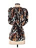 One September 100% Rayon Brown Short Sleeve Top Size P (petite) - photo 2