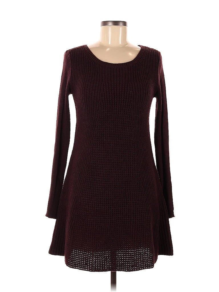 Romeo & Juliet Couture 100% Acrylic Burgundy Casual Dress Size M - photo 1