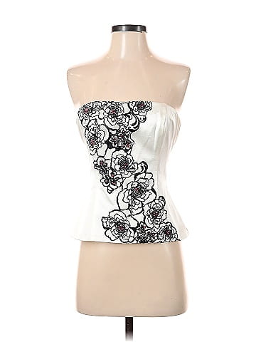 White house black hot sale market strapless top