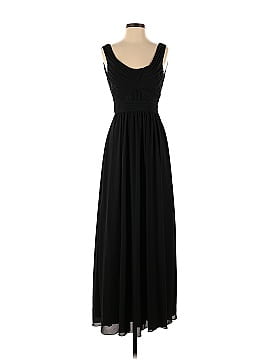 Love by Theia Black Lace Scoop Neck Gown (view 1)
