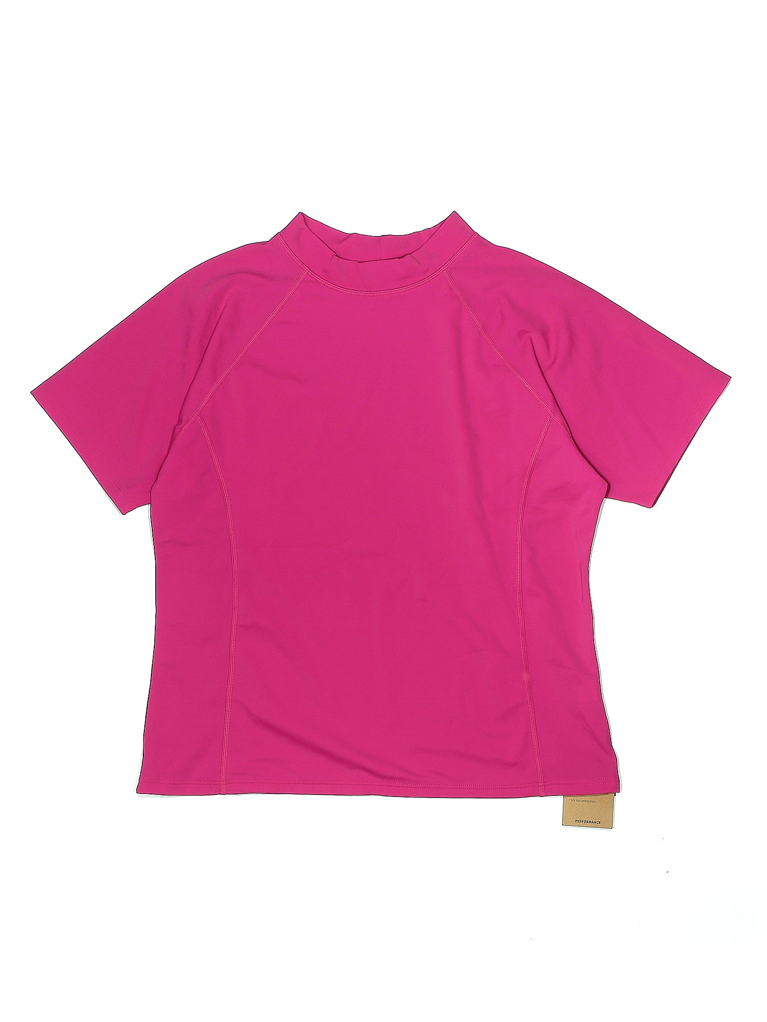 Lands' End Solid Pink Rash Guard Size 16 (Plus) 48 off ThredUp