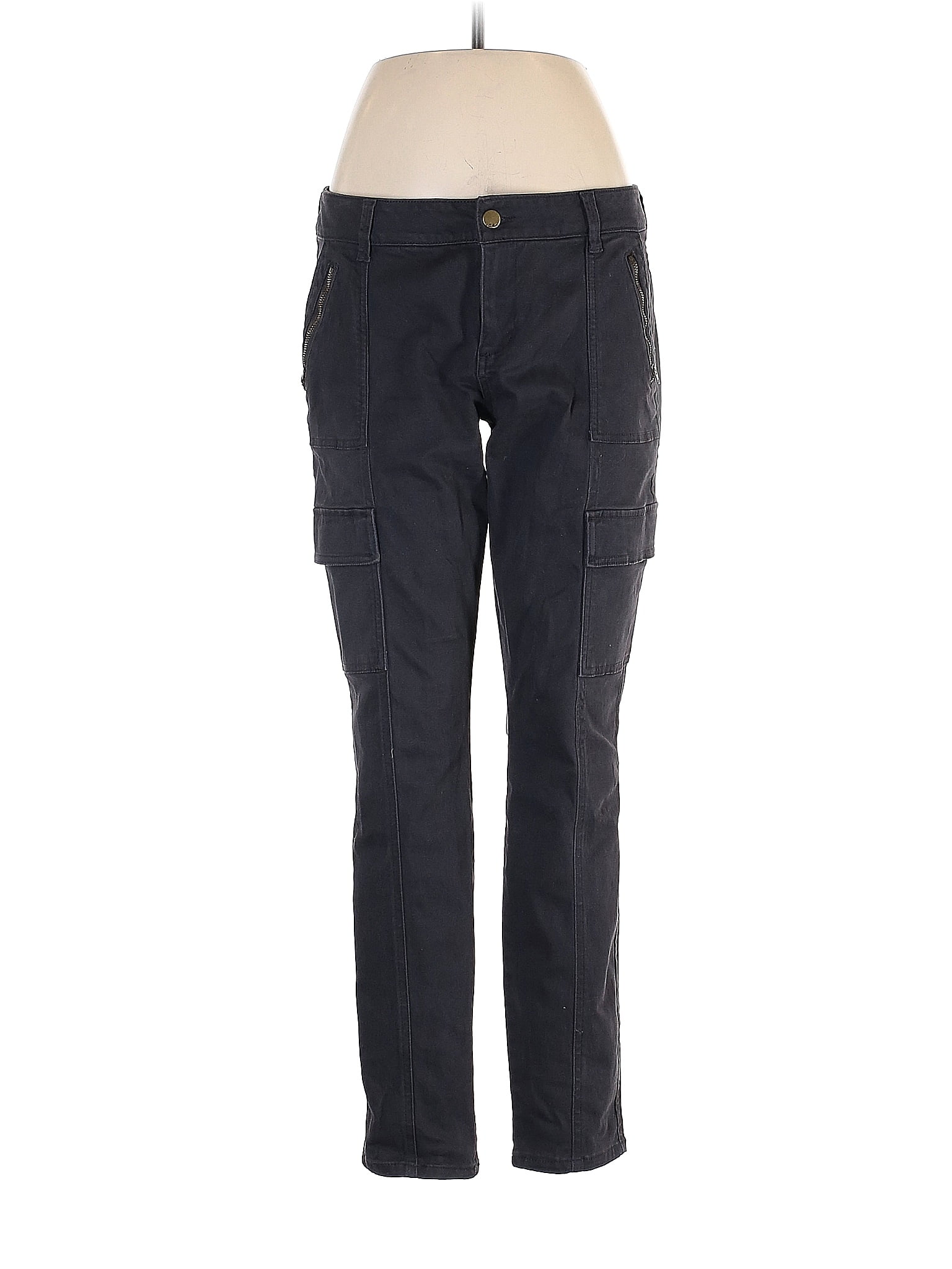 Gap Outlet Solid Black Cargo Pants Size 8 47 off thredUP