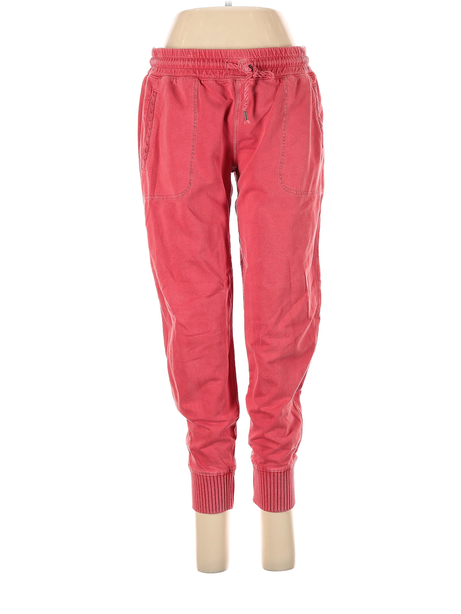 Lucky Lotus 100% Cotton Solid Red Sweatpants Size M - 64% off | thredUP