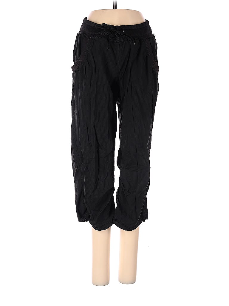H&M Solid Black Active Pants Size 4 50 off thredUP