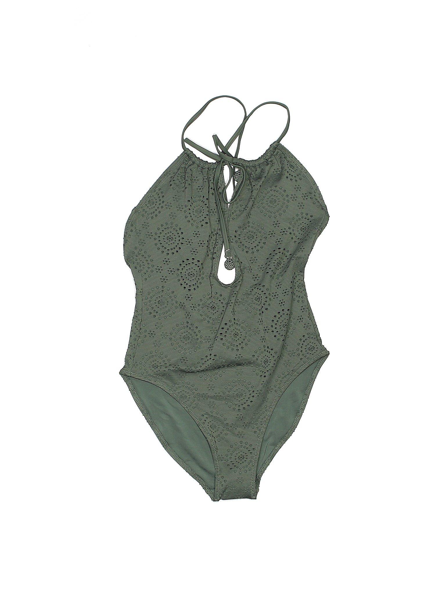 Aerie Solid Green One Piece Swimsuit Size S 52 Off Thredup