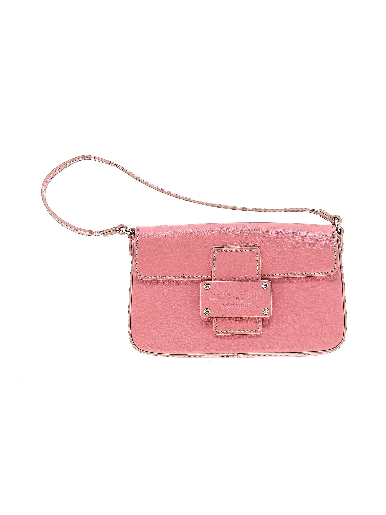 Kate Spade New York 100 Leather Solid Pink Leather Shoulder Bag One Size 68 Off Thredup 0033