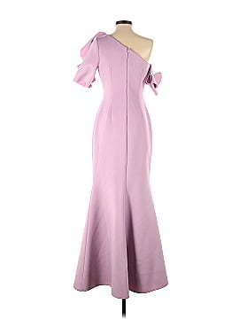 Badgley Mischka Lilac One Shoulder Gown (view 2)