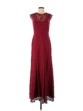 Shoshanna Red Rose Cap Sleeve Gown (view 1)