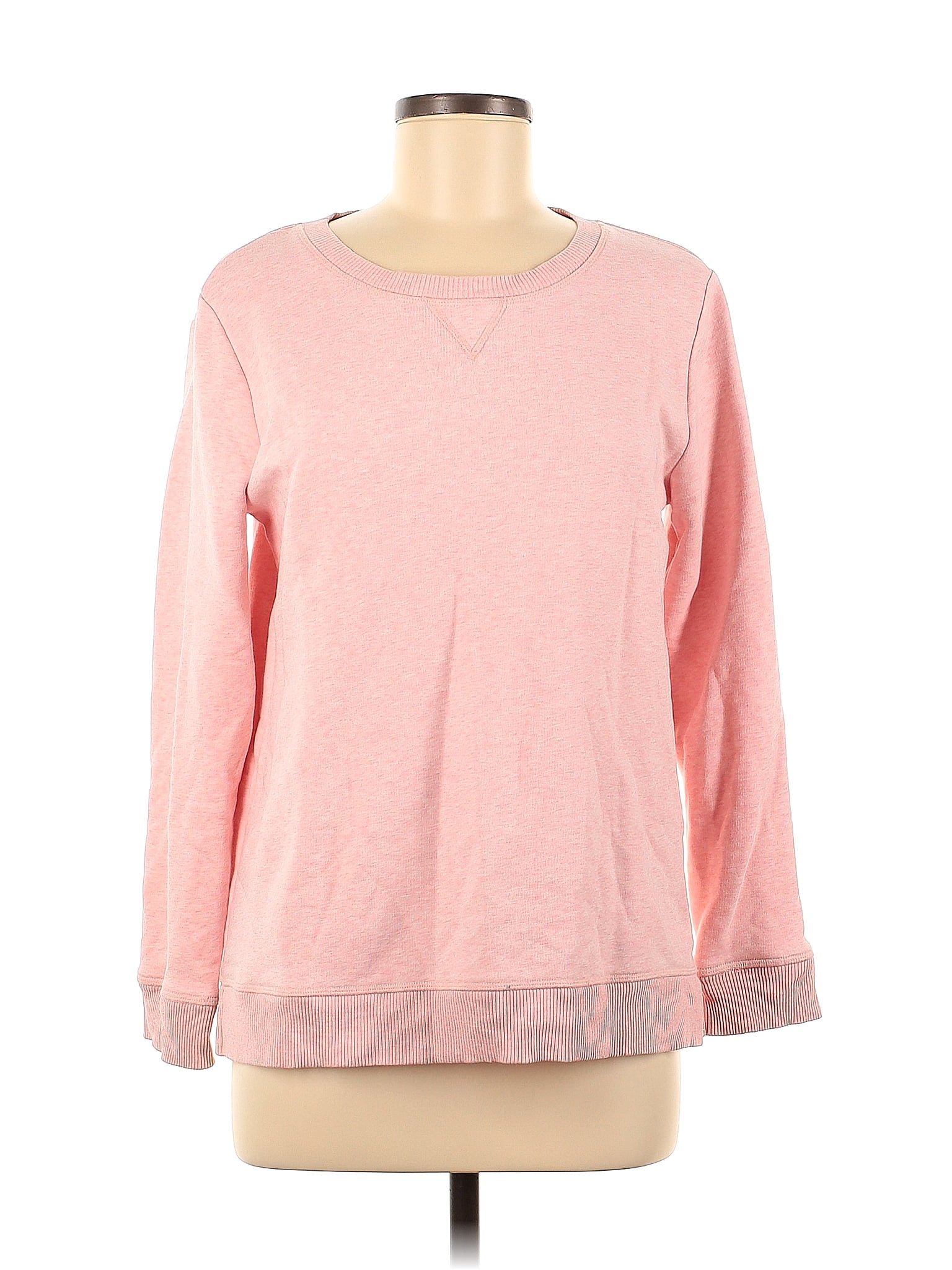 Talbots Womens Pullover Vest Sweater Cotton Round Neck Pink Size X