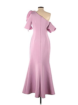 Badgley Mischka Lilac One Shoulder Gown (view 2)
