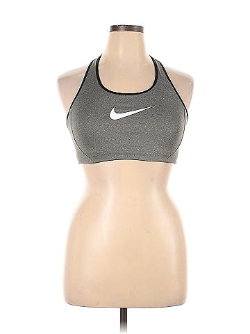 Nike Women Pro Bra-Gray-Large : : Clothing, Shoes