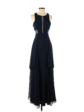 LM Collection Navy Flutter Gown (view 1)