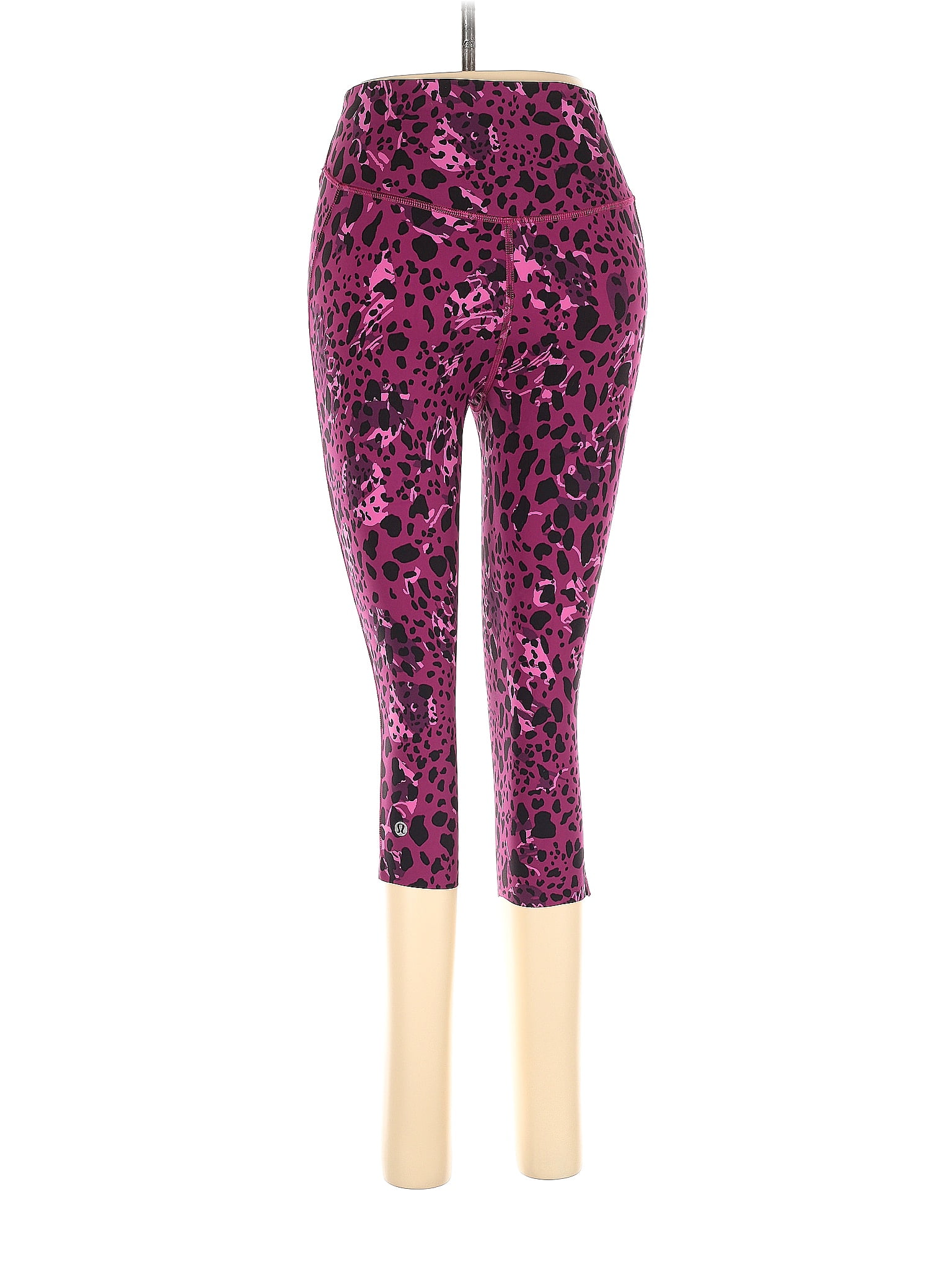 Lululemon Athletica Leopard Print Multi Color Blue Leggings Size 6 - 55%  off