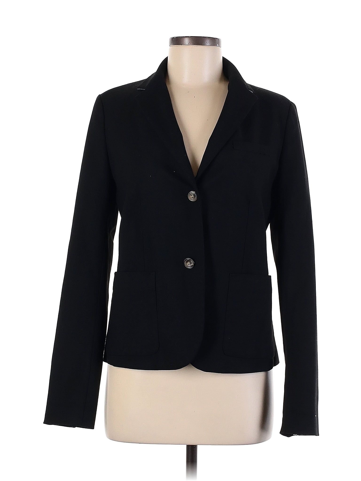 Gap Solid Black Blazer Size 8 74 Off Thredup