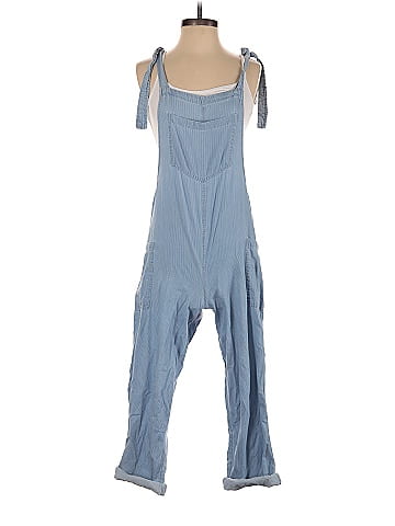 Aerie 100% Cotton Solid Blue Jumpsuit Size XS - 54% off
