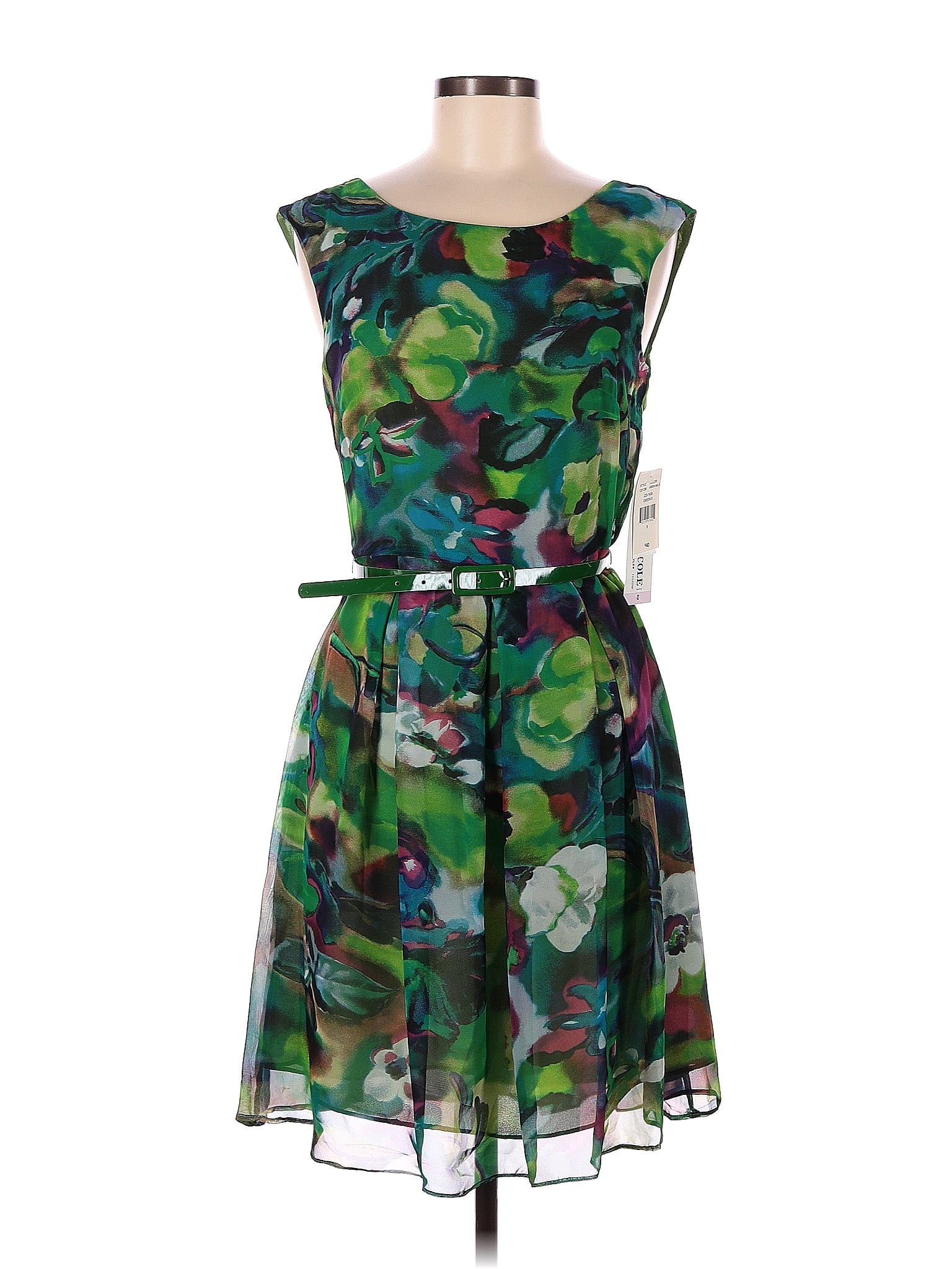 Nicolle Dress | Green/Blue Multi