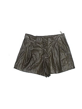 Zara Basic Faux Leather Shorts (view 1)