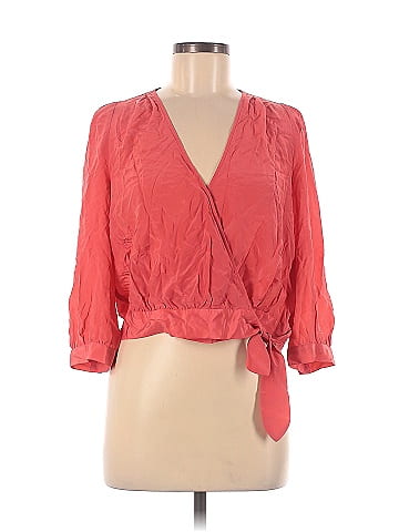 madewell red blouse