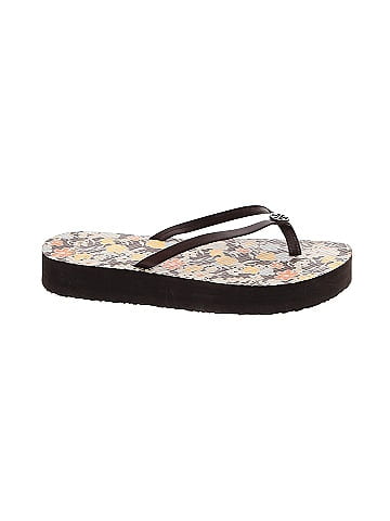 Tory burch floral outlet flip flops