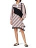 Koché Stripes Graphic Pink Long Sleeve Polo Dress Size 34 (FR) - photo 3