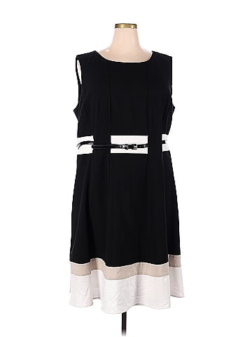 Calvin klein black discount and tan dress