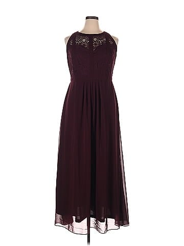 City chic maroon on sale dress