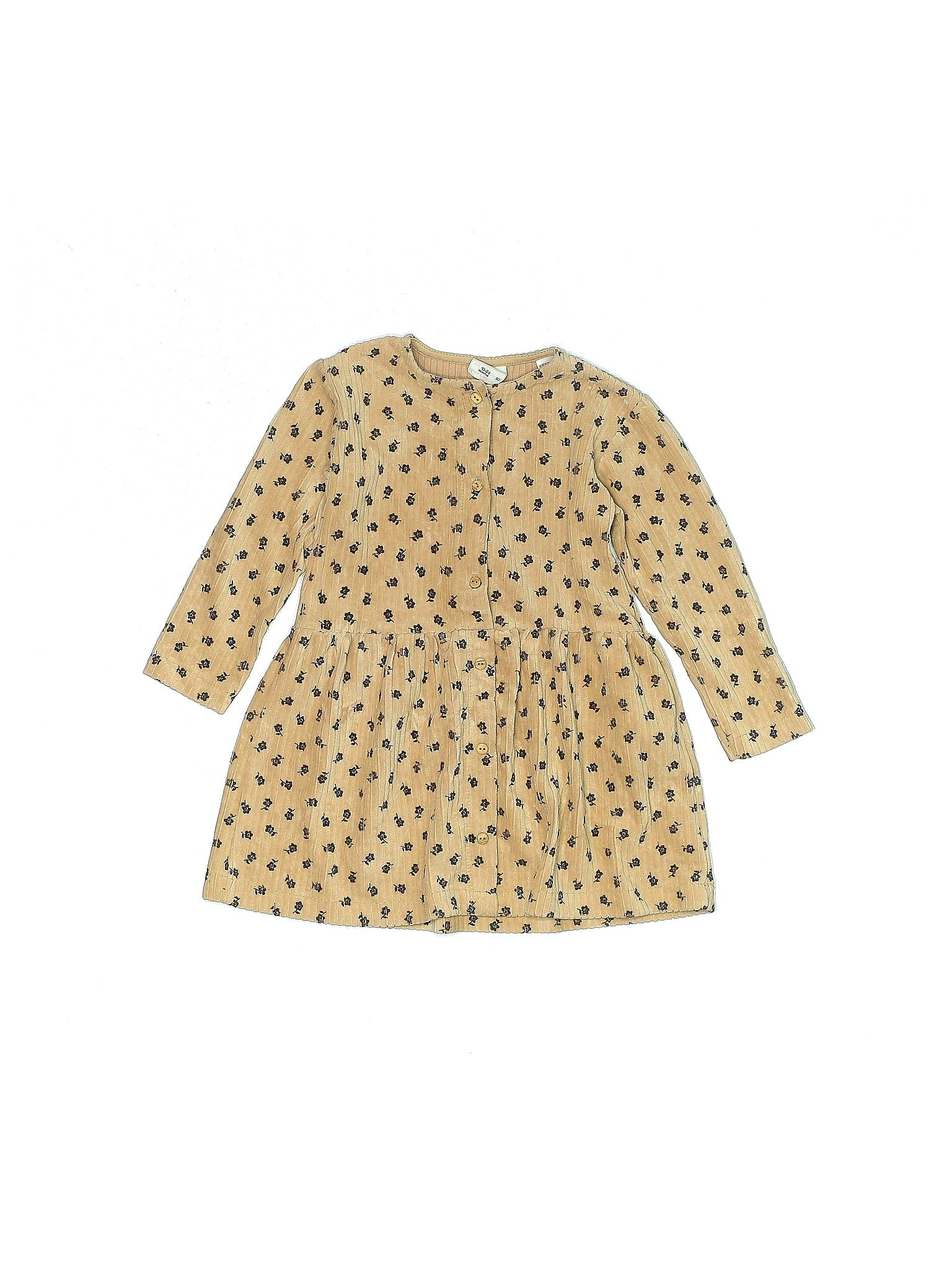 Zara Baby Polka Dots Tan Yellow Dress Size 1824 mo 44 off thredUP