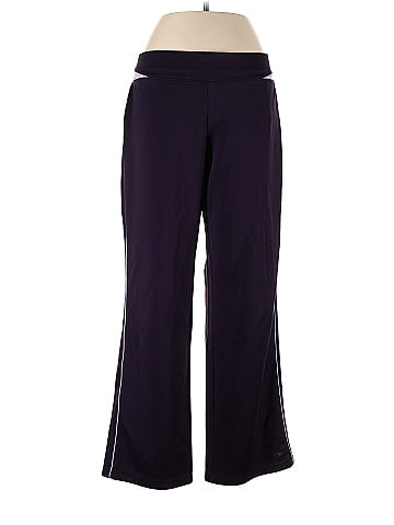 Athletic Works Solid Purple Casual Pants Size L - 44% off