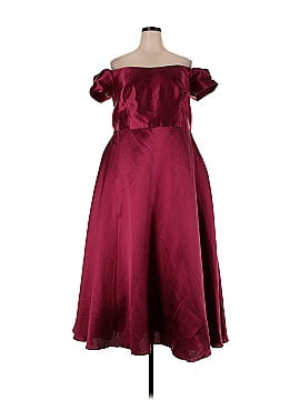 ML Monique Lhuillier Raspberry Romance Gown (view 1)