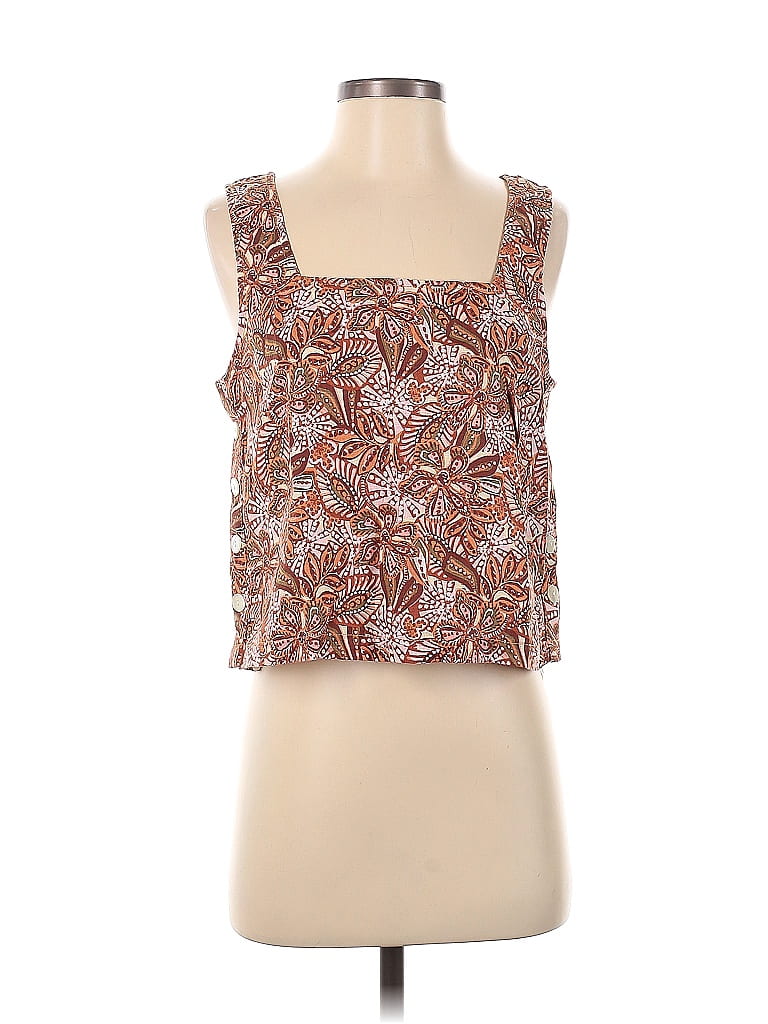 Top Femme Mudd Sans Manches Couleur Sable - Taille Small, Broderie, Occasion Excellent état
