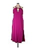 Badgley Mischka Purple Magenta Draped Gown Size 22 (Plus) - photo 1