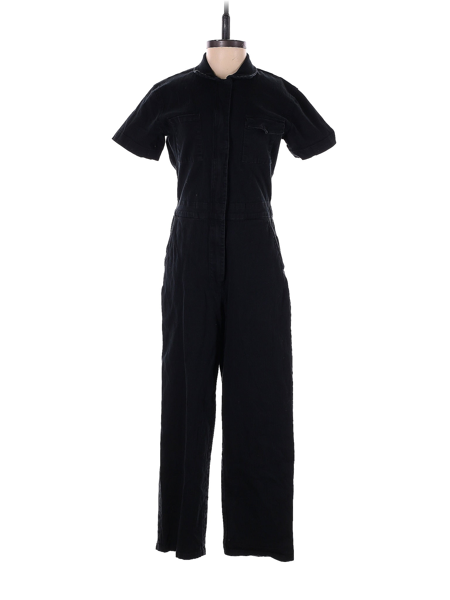 RIVET.UTILITY Solid Black Worker Jumpsuit Size M 73 off thredUP