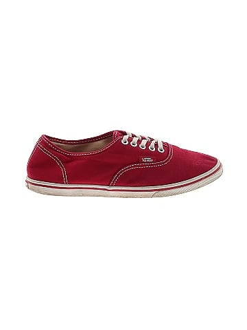 Solid red cheap high top vans