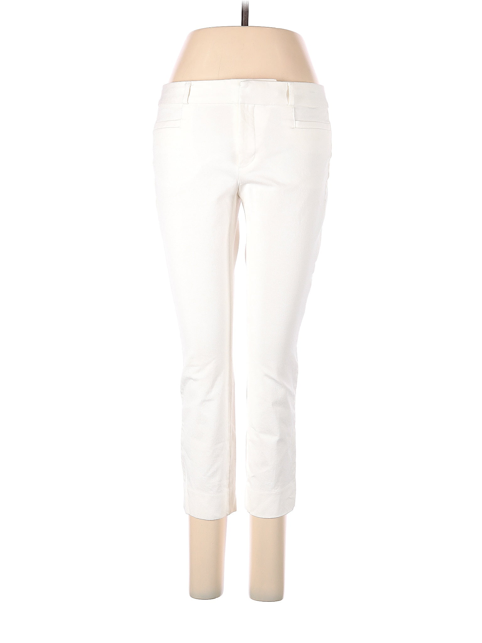 Banana Republic Factory Store Solid White Casual Pants Size 6 (Petite) -  71% off