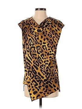 Adam Lippes Collective Leopard Cowl Neck Top (view 1)