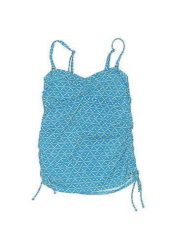 Lands End Blue Swimsuit Top Size 4 68 off ThredUp