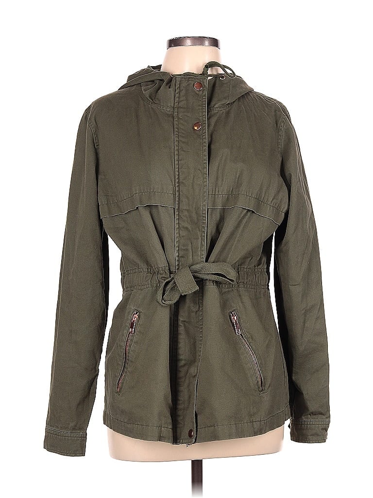 St. John's Bay Solid Green Jacket Size L 67 Off ThredUP Large Jute Plant Pot Wire Wall Baskets For Kitchen