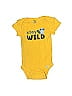 Gerber 100% Cotton Yellow Short Sleeve Onesie Size 0-3 mo - photo 1