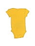 Gerber 100% Cotton Yellow Short Sleeve Onesie Size 0-3 mo - photo 2