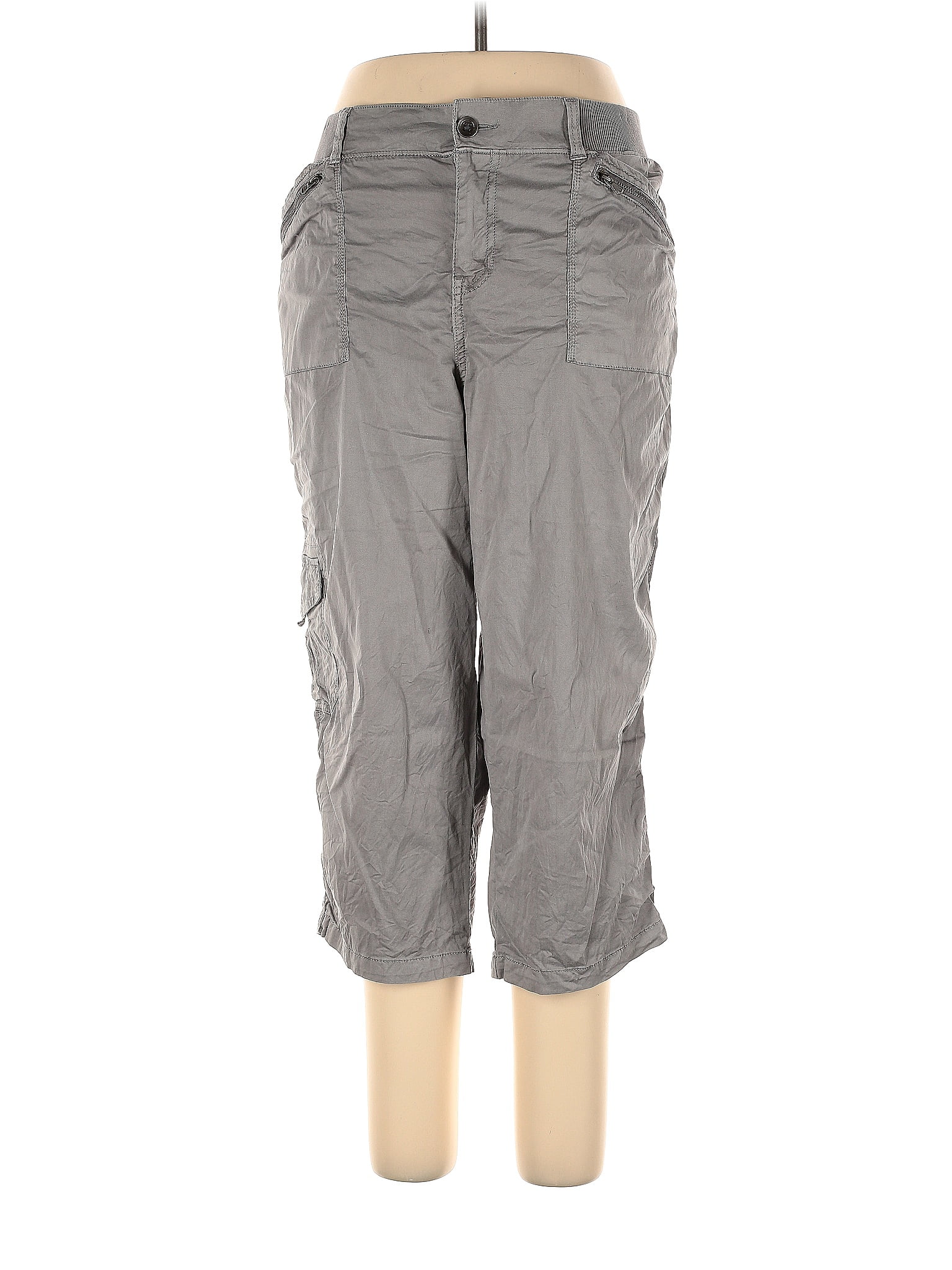 evri-solid-gray-cargo-pants-size-16-56-off-thredup