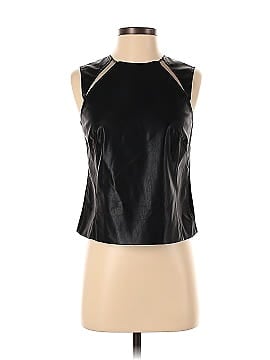 KF/KaufmanFranco Collective Leather Cutout Sleeveless Top (view 1)