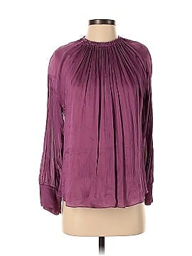 Vince. Pink Shirred Neck Blouse (view 1)
