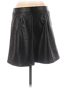 Bold Elements Faux Leather Skirt (view 2)