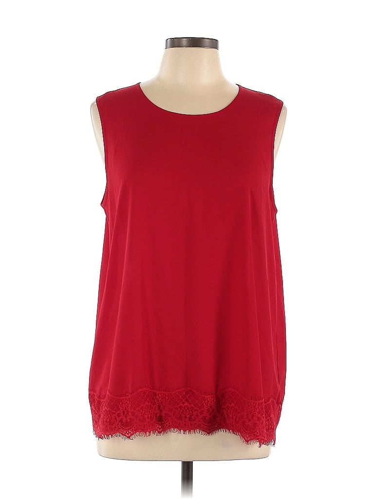 C established 1946 100% Polyester Red Sleeveless Top Size L - photo 1