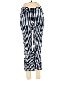 Derek Lam 10 Crosby Blue Check Cropped Flare Trousers (view 1)