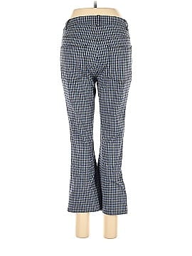 Derek Lam 10 Crosby Blue Check Cropped Flare Trousers (view 2)