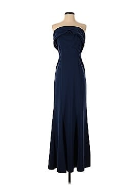 Laundry by Shelli Segal Navy Off Shoulder Gown (view 1)